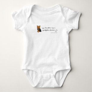 yorkshire terrier baby bodysuit
