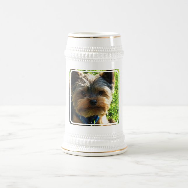 Yorkshire Terrier Beer Stein (Center)