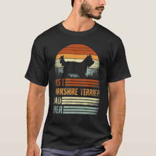 Yorkshire Terrier Best Dad Ever Dog Vintage Retro T-Shirt