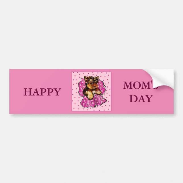 YORKSHIRE TERRIER BUMPER STICKER (Front)