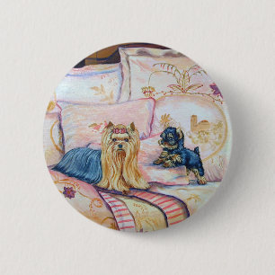 Yorkshire Terrier Button Pin