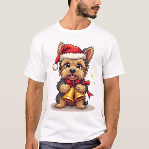 Yorkshire Terrier Christmas Bells T-Shirt