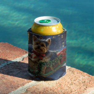 Yorkshire Terrier Christmas Festive Season Can Cooler
