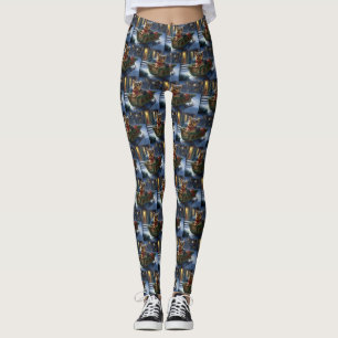 Yorkshire Terrier Christmas Festive Season Leggings