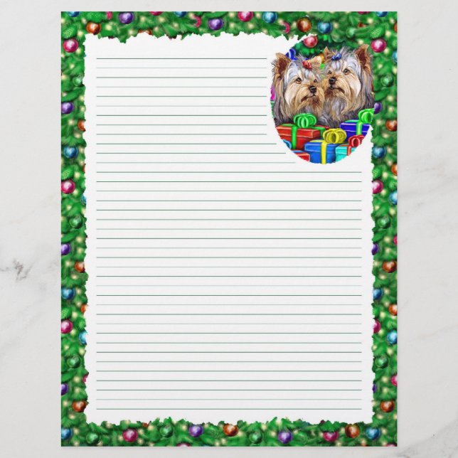 Yorkshire Terrier Christmas Gifts (Front)