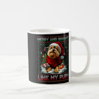 Yorkshire Terrier Christmas Tree Decorations Dog L Coffee Mug