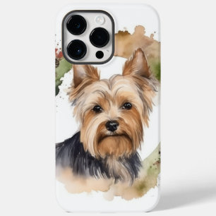 Yorkshire Terrier Christmas Wreath Festive Pup Case-Mate iPhone 14 Pro Max Case