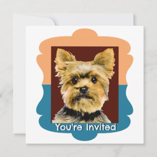 Yorkshire Terrier customised pattern Invitation