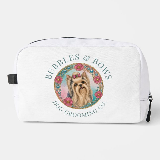 Yorkshire Terrier Cute Grooming Kit Wash Bag (Front)