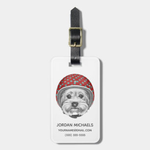 Yorkshire Terrier Daredevil Add Your Name Luggage Tag