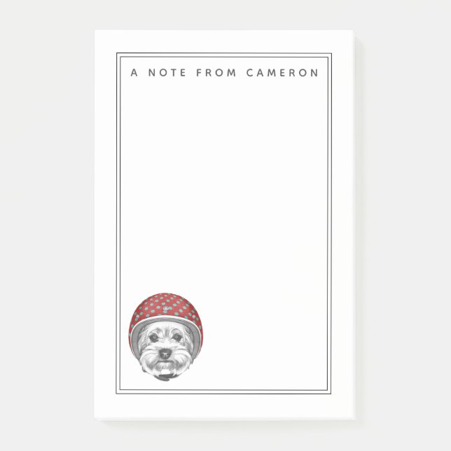Yorkshire Terrier Daredevil | Add Your Name Post-it Notes (Front)