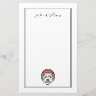 Yorkshire Terrier Daredevil   Add Your Name Stationery