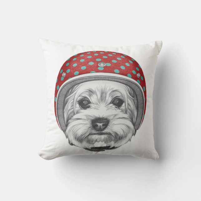 Yorkshire Terrier Daredevil Cushion (Front)