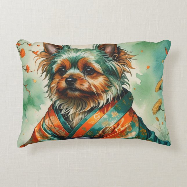 YORKSHIRE TERRIER DECORATIVE CUSHION (Front)