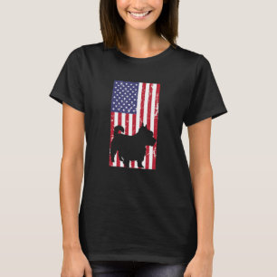 Yorkshire Terrier Distressed Patriotic All America T-Shirt