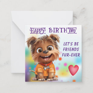 Yorkshire Terrier Dog Birthday Card