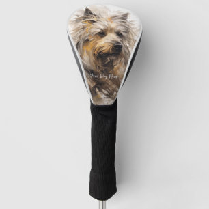 Yorkshire Terrier Dog in the wind 005 - Yacobsen D Golf Head Cover