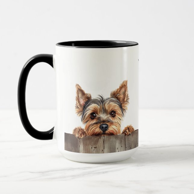 Yorkshire Terrier Dog Mug (Left)
