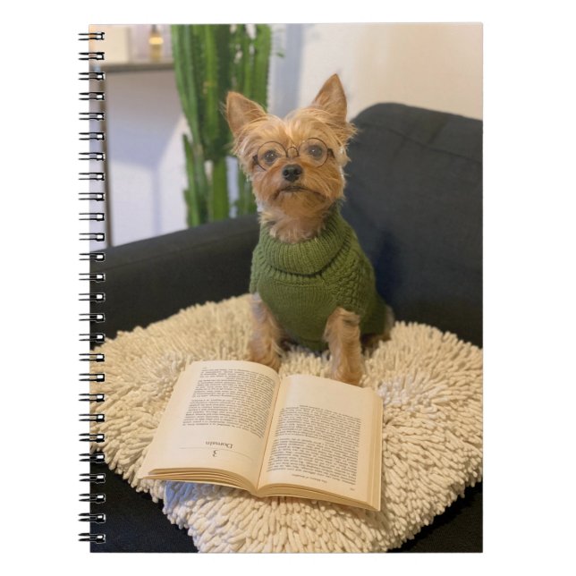 Yorkshire Terrier Dog Notebook (Front)