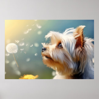 Yorkshire Terrier Dog Pet Animal  Poster