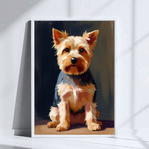 Yorkshire Terrier Dog Pet Painting Poster