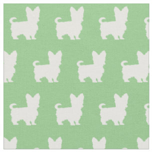 Yorkshire Terrier Dog Pet Yorkie Sage Green Fabric
