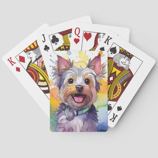 Yorkshire Terrier Dog Playing Cards (Back)