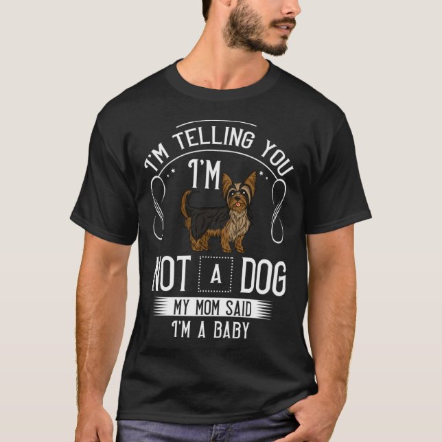 Yorkshire Terrier Dog Puppies Owner T-Shirt (Front)