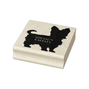 Yorkshire Terrier Dog Puppy Yorkie Rubber Stamp