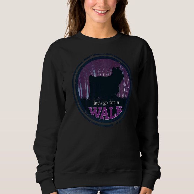 Yorkshire Terrier Dog Retro  46 Sweatshirt (Front)