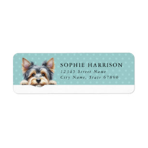 Yorkshire Terrier Dog Return Address Label