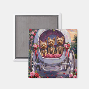 Yorkshire Terrier Dog Valentine's Day Magnet
