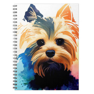 Yorkshire Terrier Dog Wild Nature Animal Colors Ar Notebook