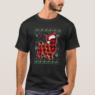 Yorkshire Terrier Dog Xmas Santa Hat Ugly Christma T-Shirt