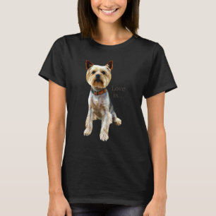Yorkshire Terrier  Dog Yorkie Mum Dad Love Terrier T-Shirt