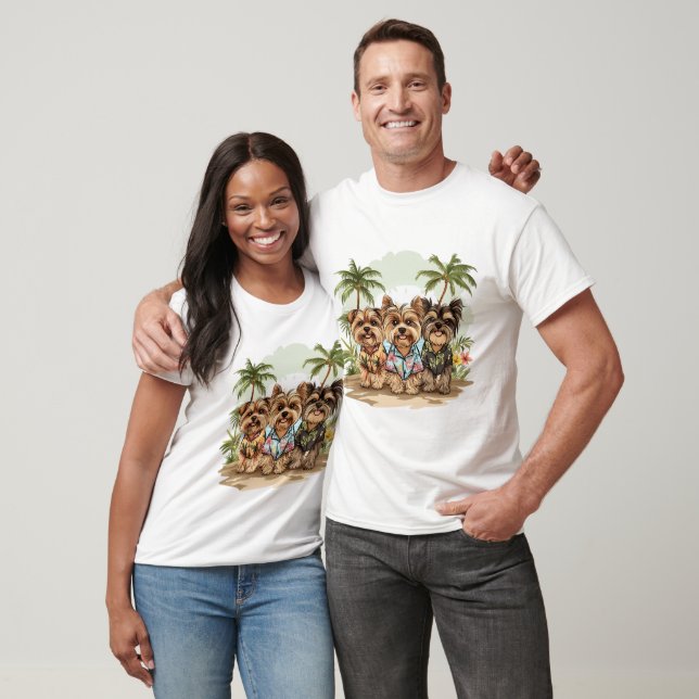 Yorkshire Terrier Dogs Hawaiian Shirts (Unisex)