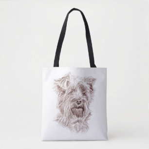 Yorkshire Terrier Drawing Tote Bag