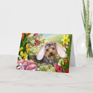 Yorkshire Terrier Easter Cards
