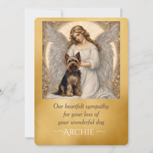 Yorkshire Terrier Elegant Angel Sympathy (Front)