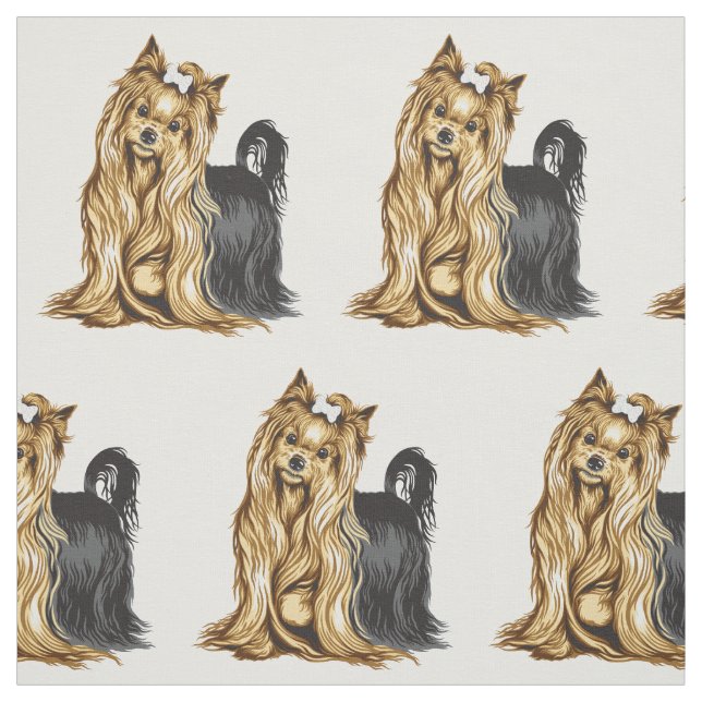 yorkshire terrier fabric (Swatch)