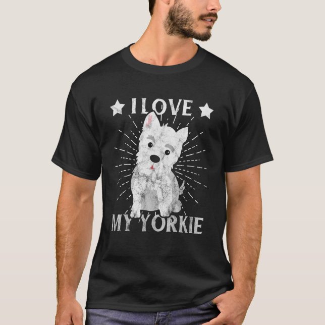 Yorkshire Terrier For Dog Yorkie Breeder T-Shirt (Front)