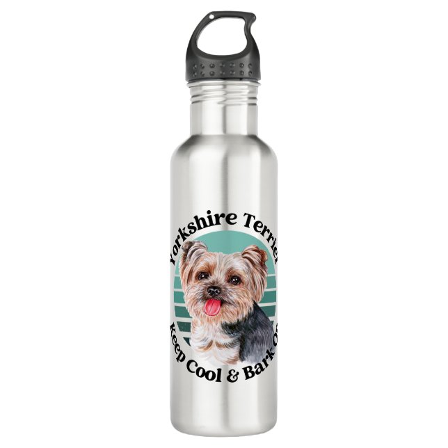 Yorkshire Terrier funny quote 710 Ml Water Bottle (Front)