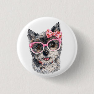 Yorkshire Terrier Gift for Dog Lovers 3 Cm Round Badge