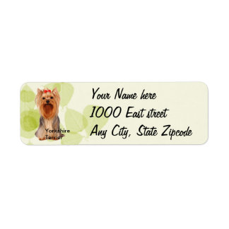 Yorkshire Terrier ~ Green Leaves Design