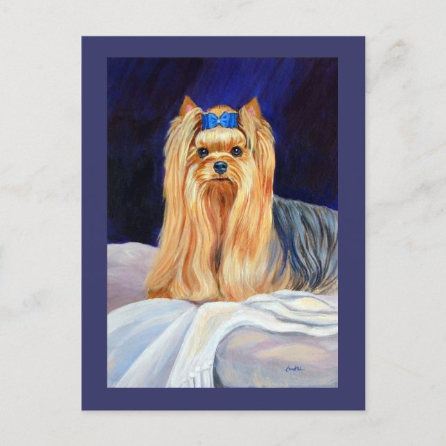 Yorkshire Terrier Greeting Card (Front)