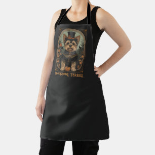 Yorkshire Terrier Halloween Black Grooming Apron