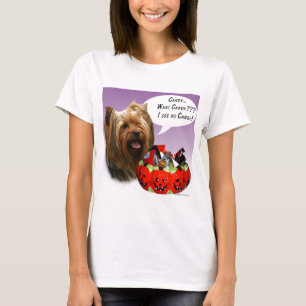Yorkshire Terrier Halloween Candy T-Shirt