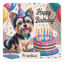 Yorkshire Terrier Happy Birthday