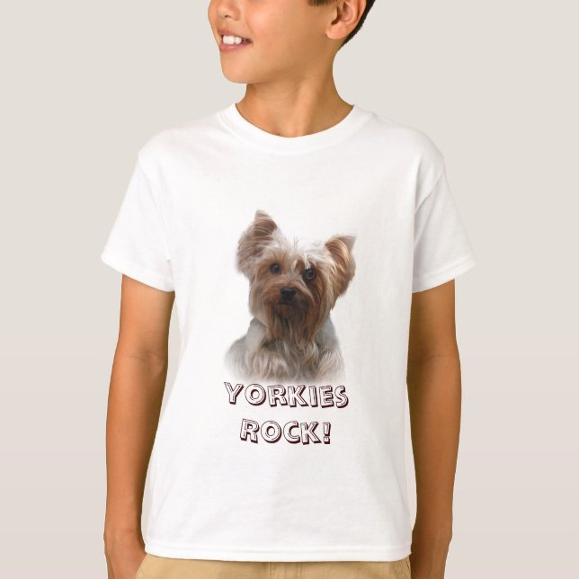 Yorkshire Terrier Kids Sweatshirt T-Shirt (Front)