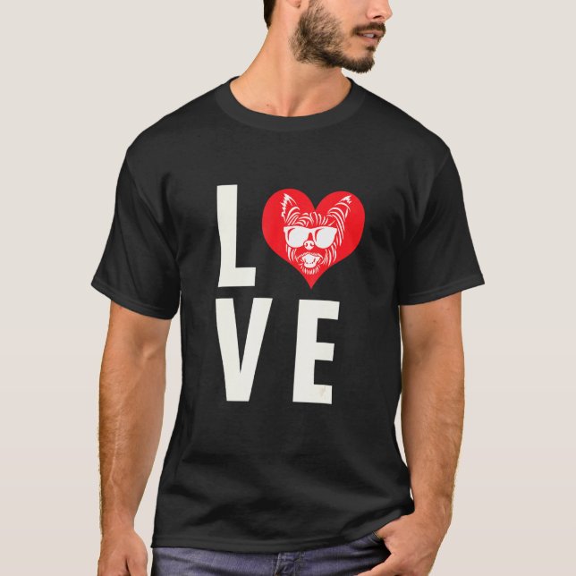 Yorkshire Terrier Love T-Shirt (Front)